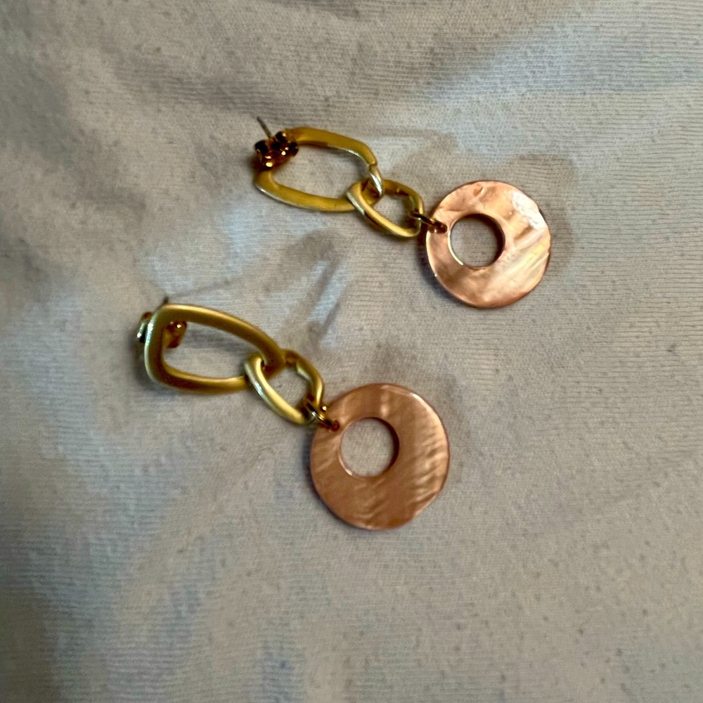 Interlocking Chain Drop Earrings